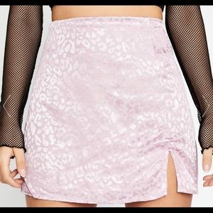 Dolls kill purple Cheetah print skirt